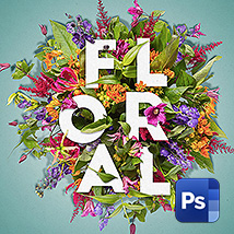 Как сделать фото коллаж из цветов в Фотошопе
